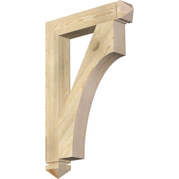 Ekena Millwork Westlake Arts & Crafts Rough Sawn Bracket, Douglas Fir, 4"W x 24"D x 36"H BKT04X24X36WTL03RDF - main